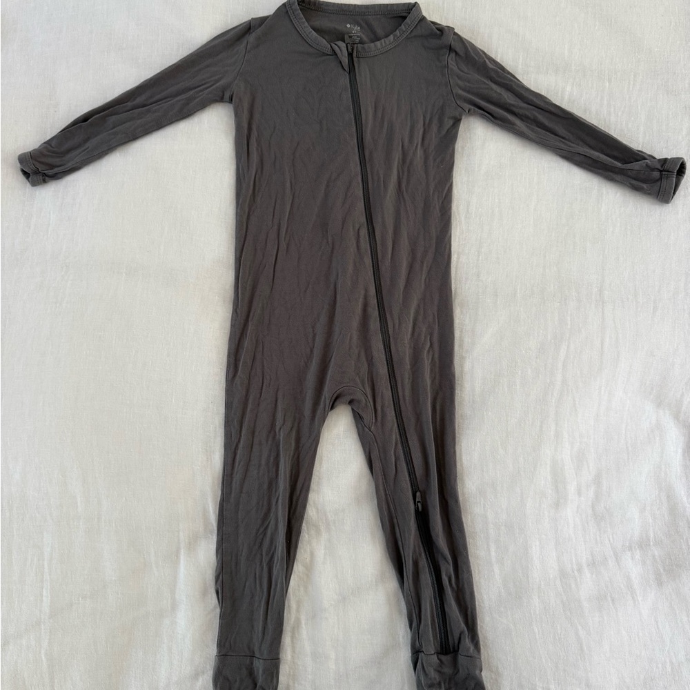 Kyte Baby Gray Kids One Piece Sleeper